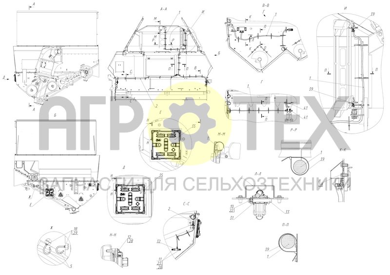 Коммуникации электрические бункера (154.10.45.000) (№35 на схеме)